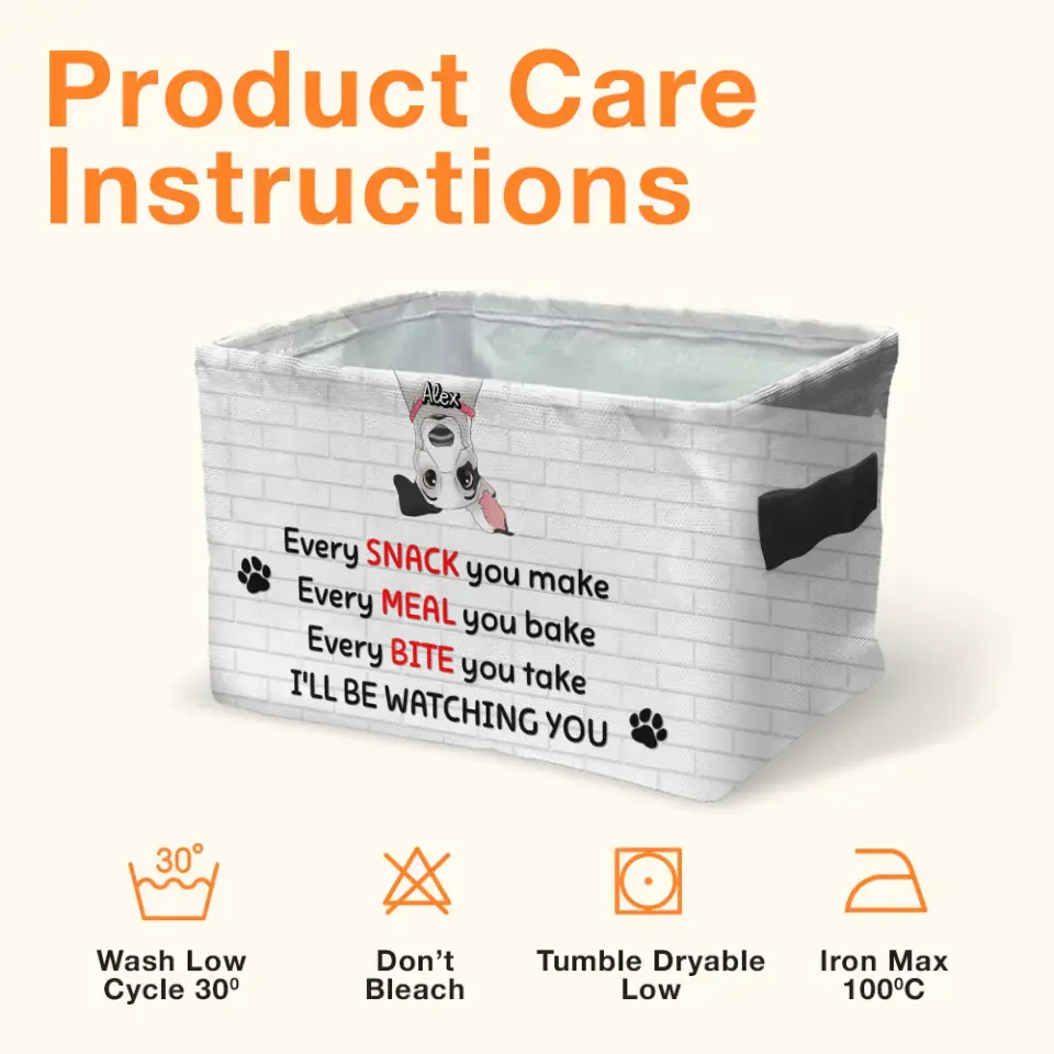 Custom Personalized Pet Storage Box