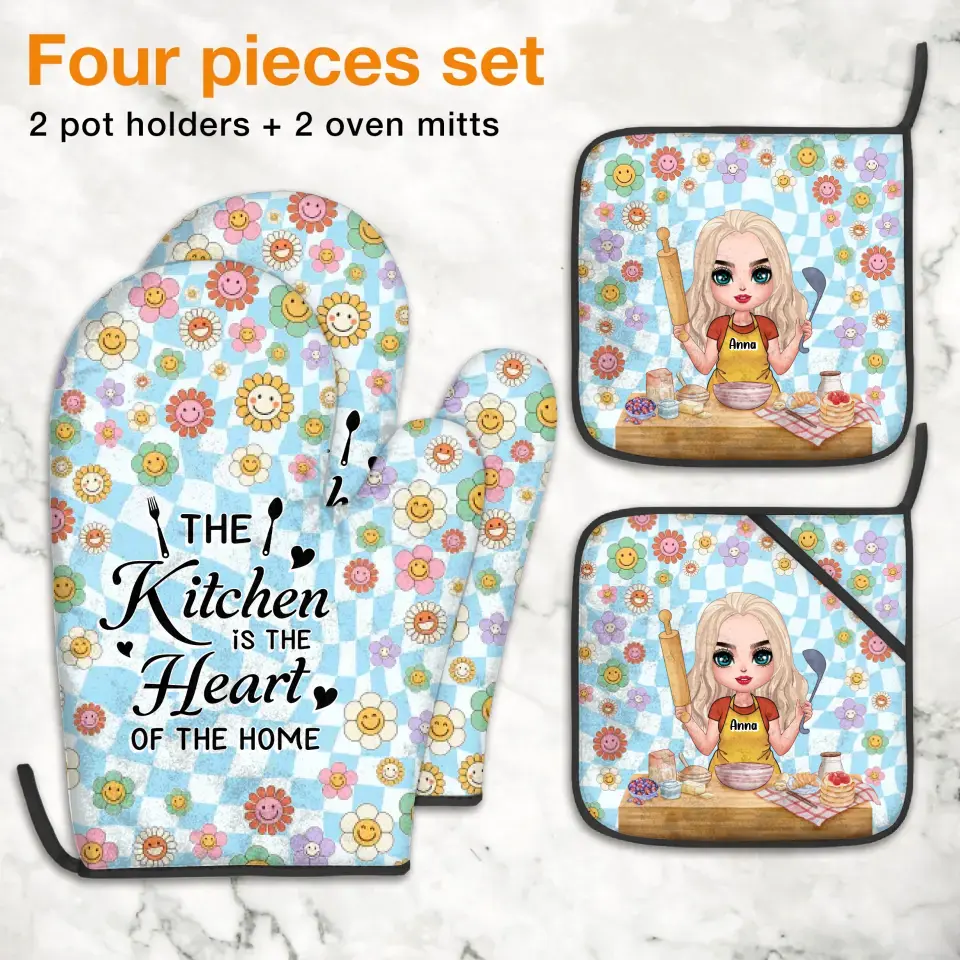 Personalized Cooking Girl Heat Resistant Oven