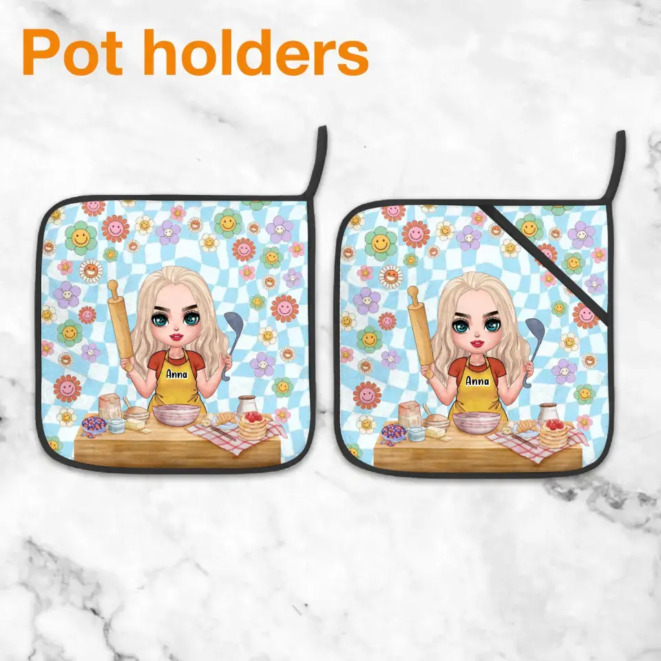 Personalized Cooking Girl Heat Resistant Oven
