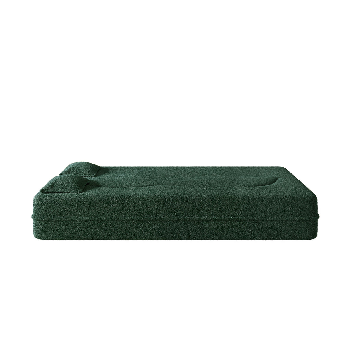 Modern Floor Sleeper Sofa Bed with 2 Pillows - Convertible Twin Size Folding Futon