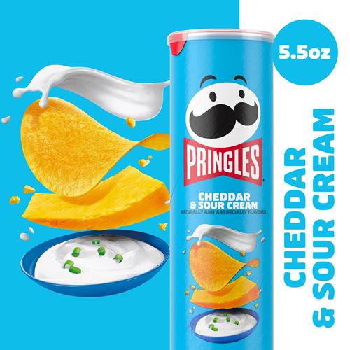 Pringles Potato Crisps Chips 5.5Oz One Can