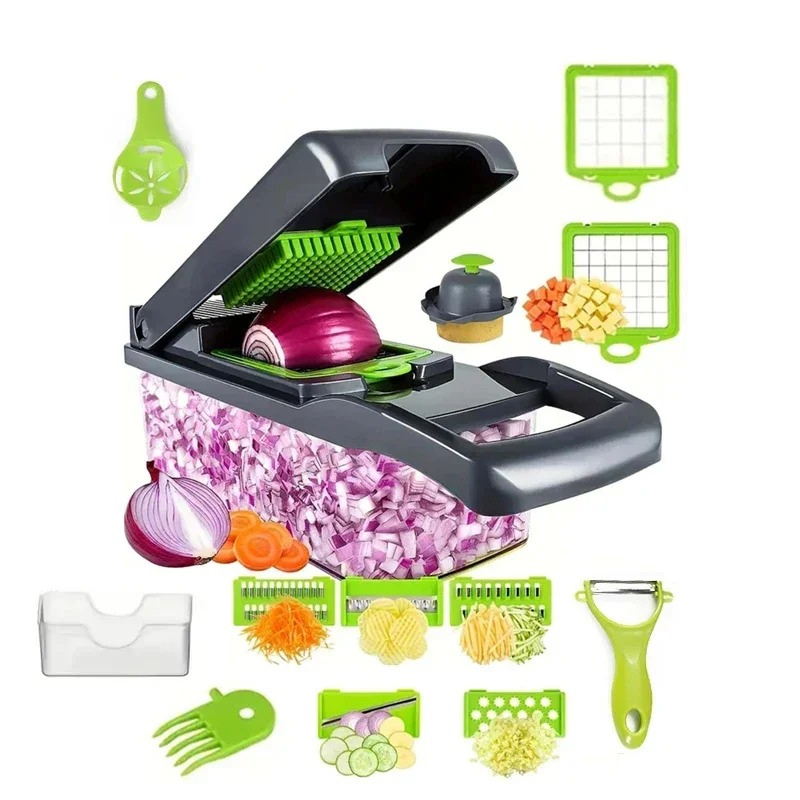 16-in-1 Vegetable Chopper, Slicer & Grater