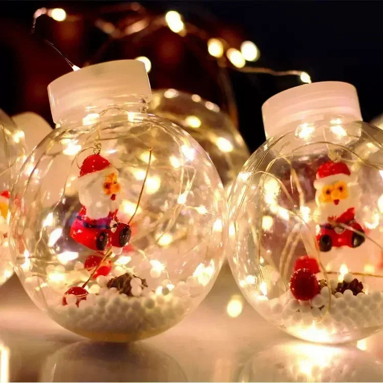Christmas Wishing Ball String Lights, 10 Balls