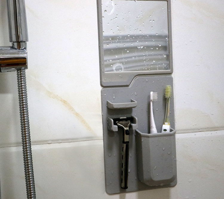 Multi-functional Silicone Toothbrush Holder Mighty Wall