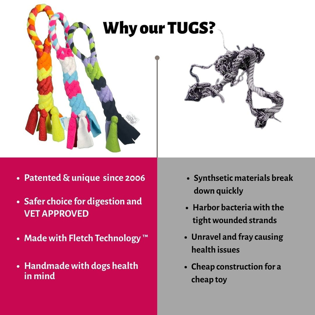 3-in-1 Bundle Enrichment Tube for Dogs - Tug Toy, Treat Dispenser & Snuffle Ball
