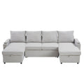 U Shaped Sectional Sofa Bed with