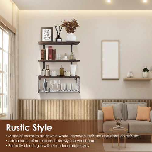 2 In 1 Floating Shelves Wall