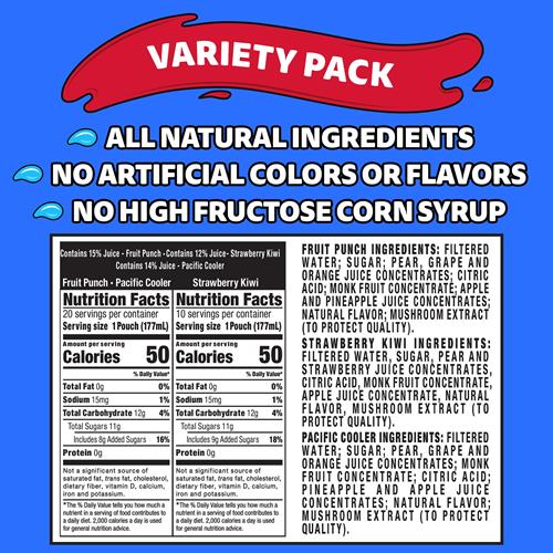 Capri Sun Fruit Punch 6 Fl Oz 30 Ct