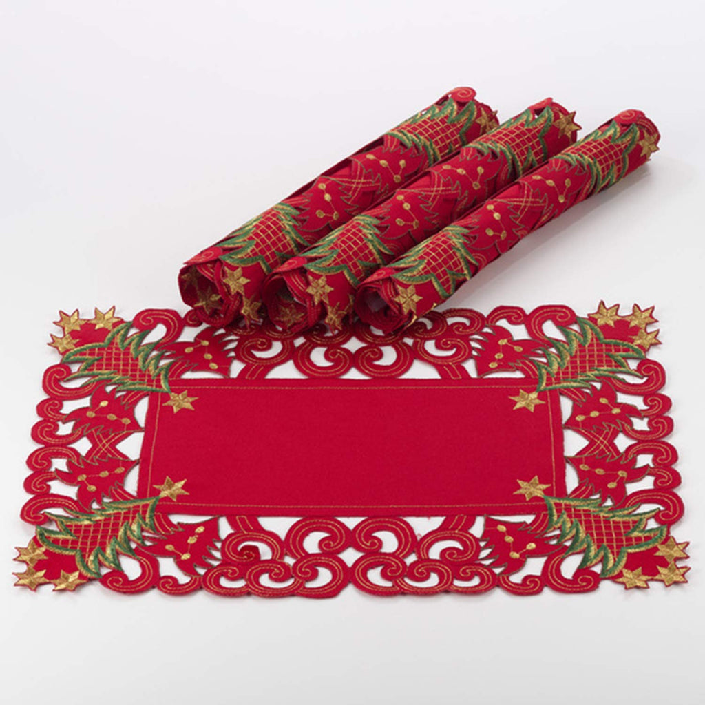 Fennco Styles Pandoro Christmas Tree Table Linen