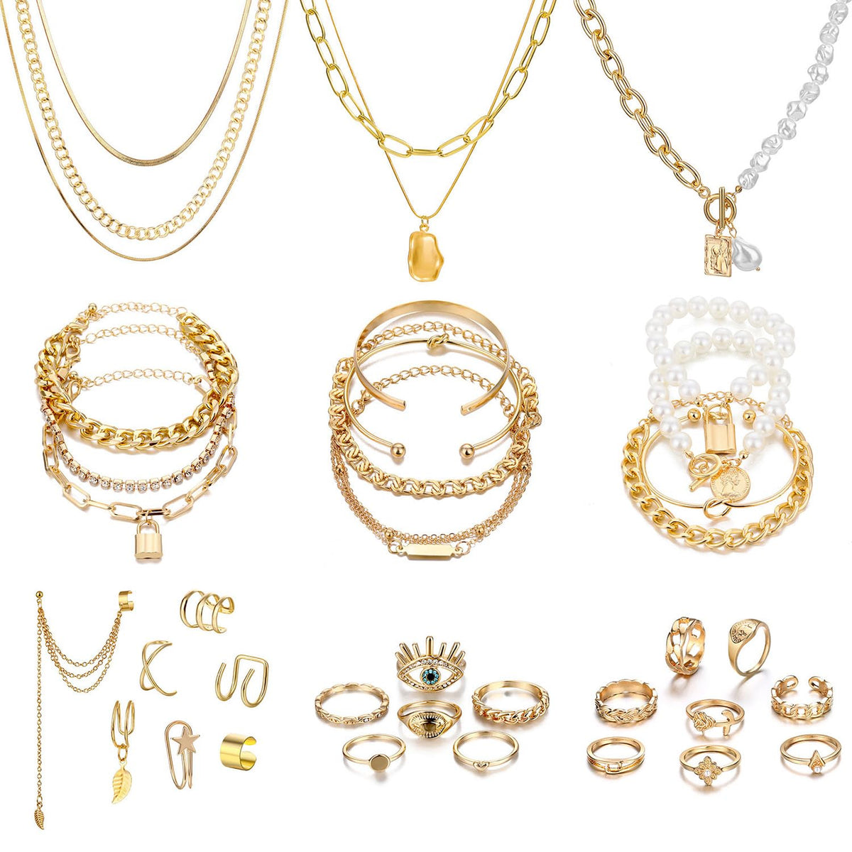 Gold-Tone Fashion Jewelry Set – Multiple Styles