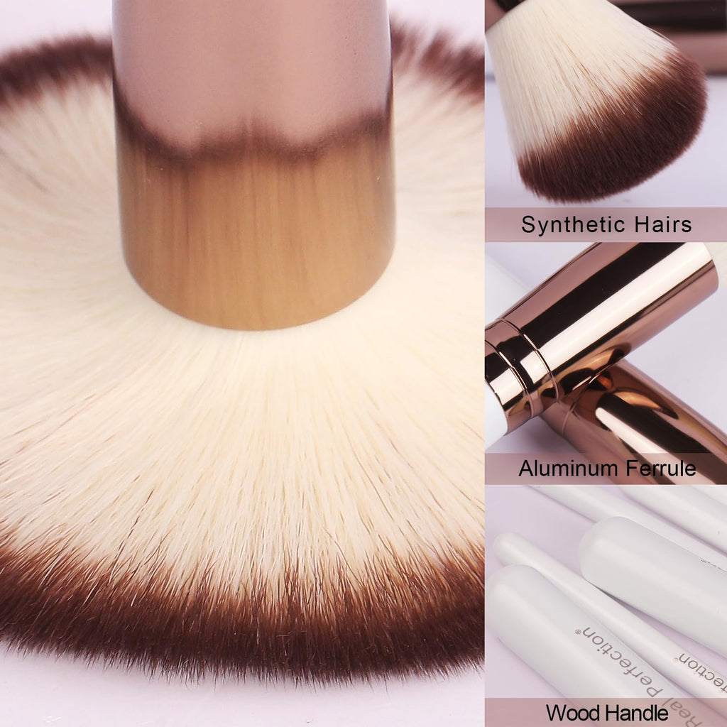 16-Piece Makeup Brush Set with Eyebrow Razor