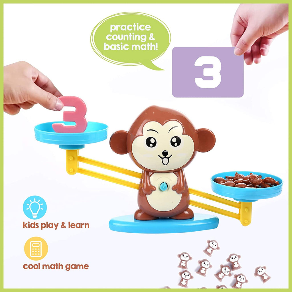 Monkey Balance Math Game Counting Toy 64 Pieces