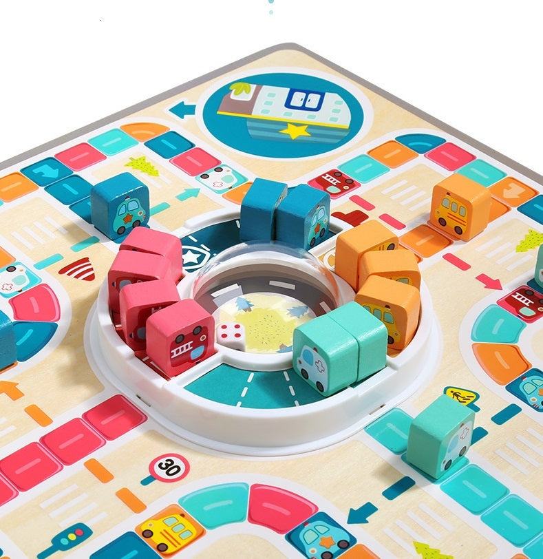 Wooden Flying Chess Board Game for Kids
