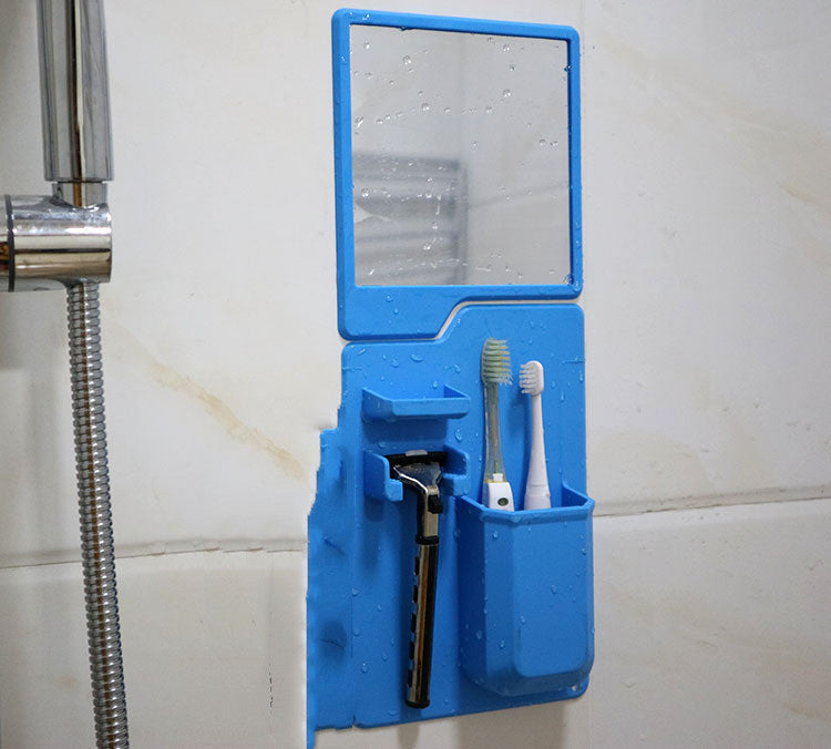 Multi-functional Silicone Toothbrush Holder Mighty Wall