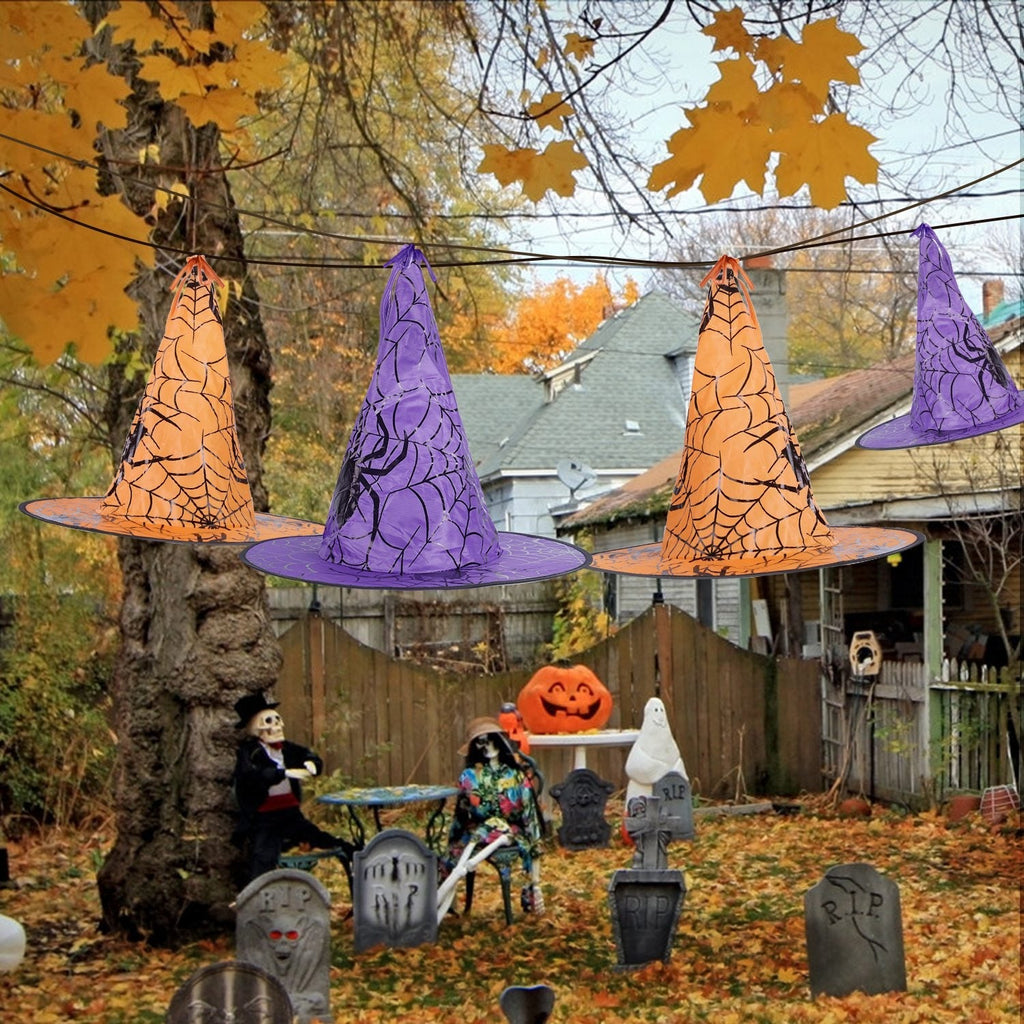 Witch Hat String Lights, 8 Hats, 13 ft