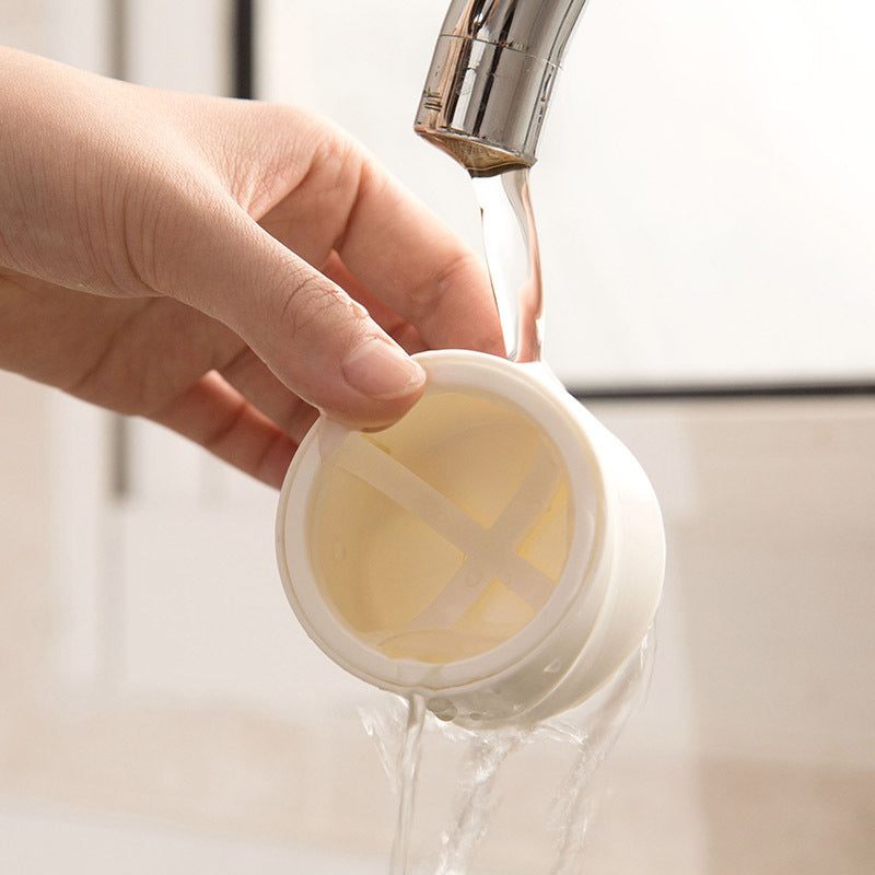 Heart-Pattern Makeup Sponge & Cosmetic Stand