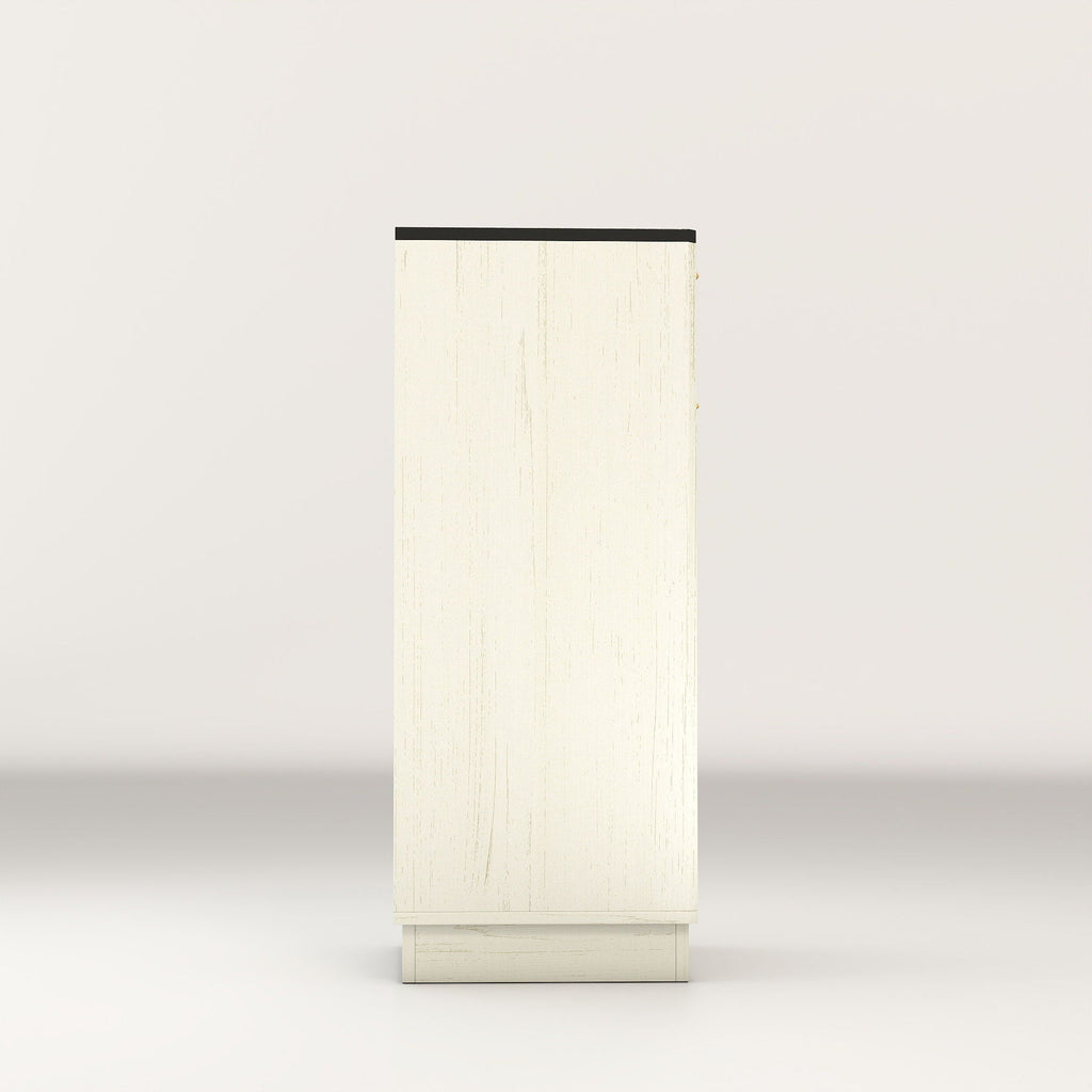 Tilt-Out Trash Cabinet with Wave-Textured Drawer