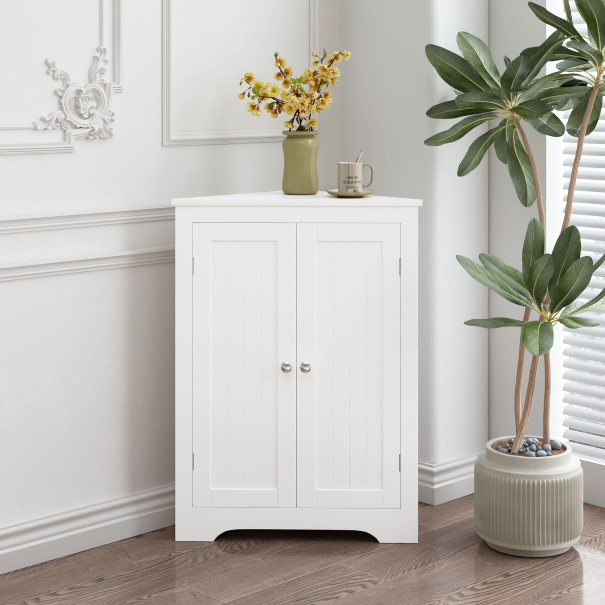 Corner Cabinet With 2 Doors And