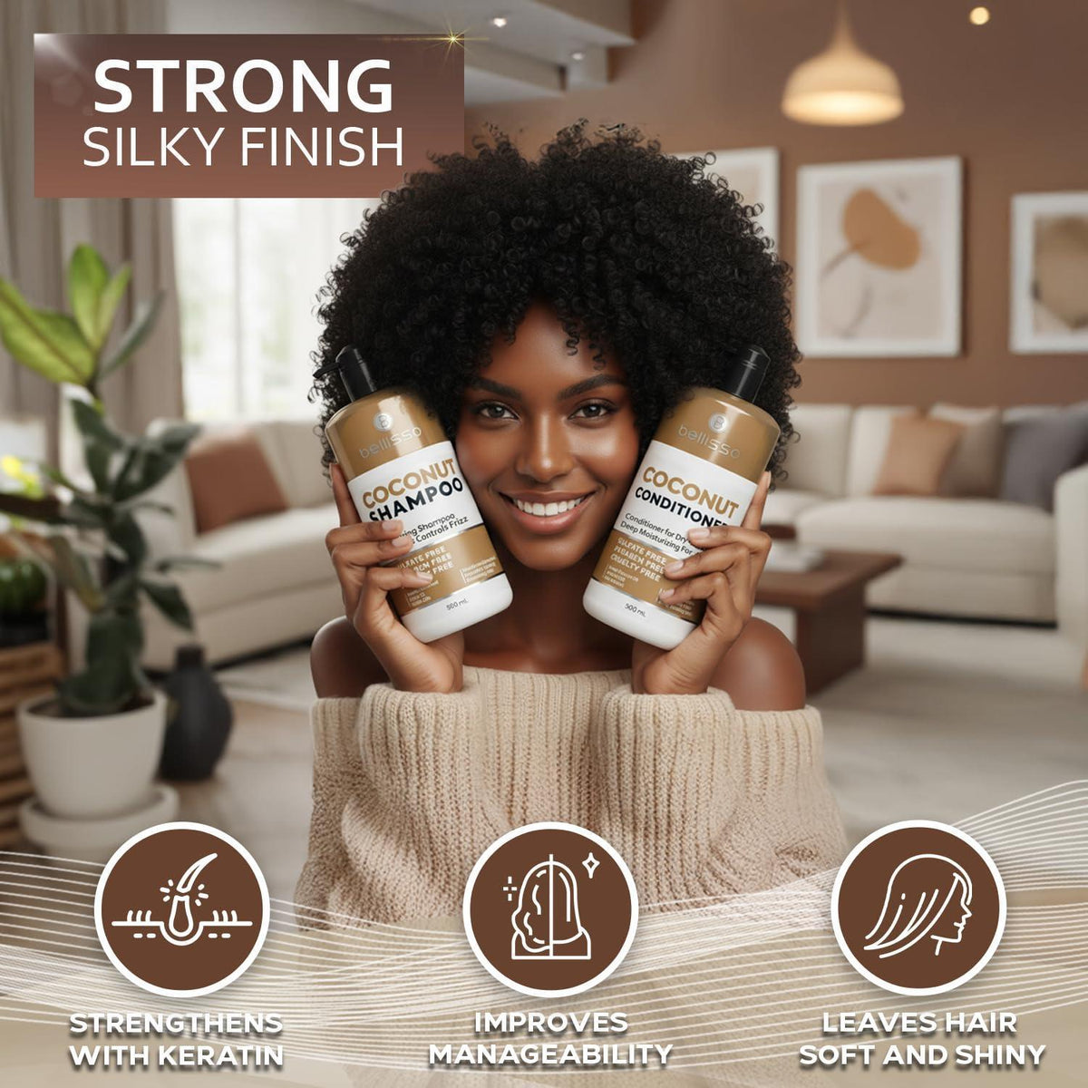 Coconut Shampoo and Conditioner Set 16 16 Fl Oz