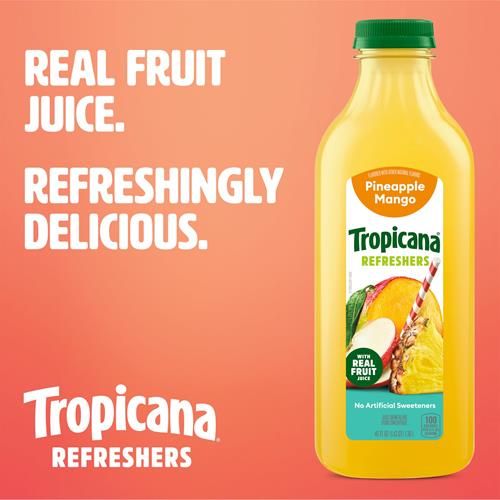Tropicana Refreshers Pineapple Mango Juice Drink – 46 fl oz
