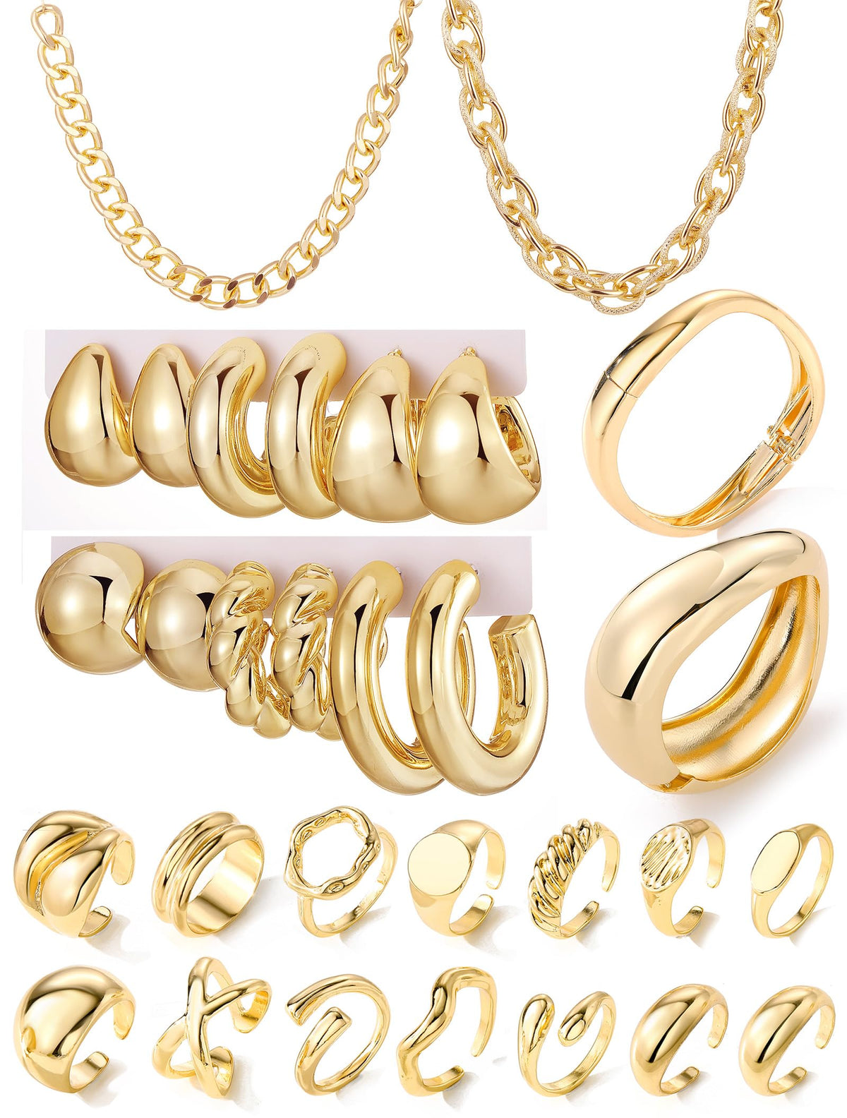 Gold-Tone Fashion Jewelry Set – Multiple Styles
