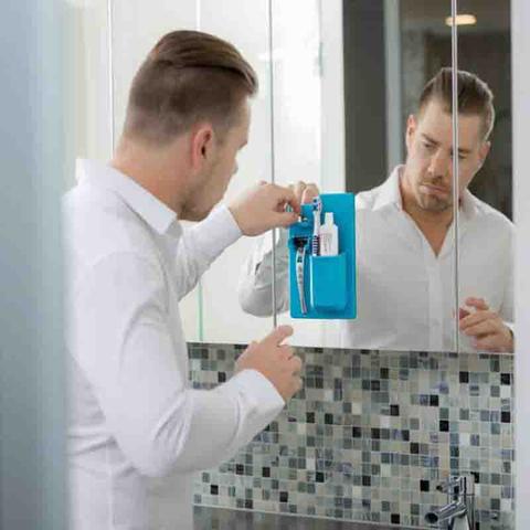 Multi-functional Silicone Toothbrush Holder Mighty Wall
