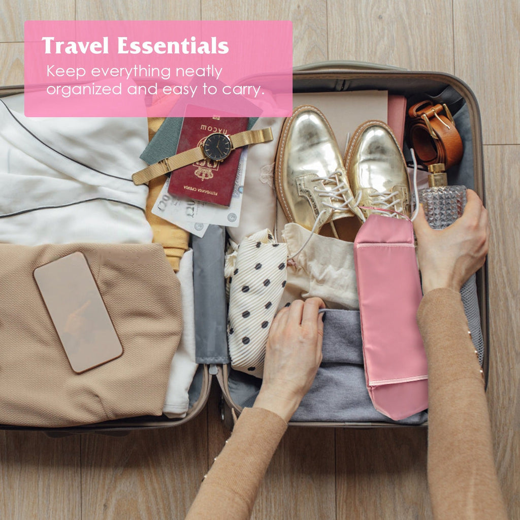 2-in-1 Hair Tool Travel Bag & Heat-Resistant Mat