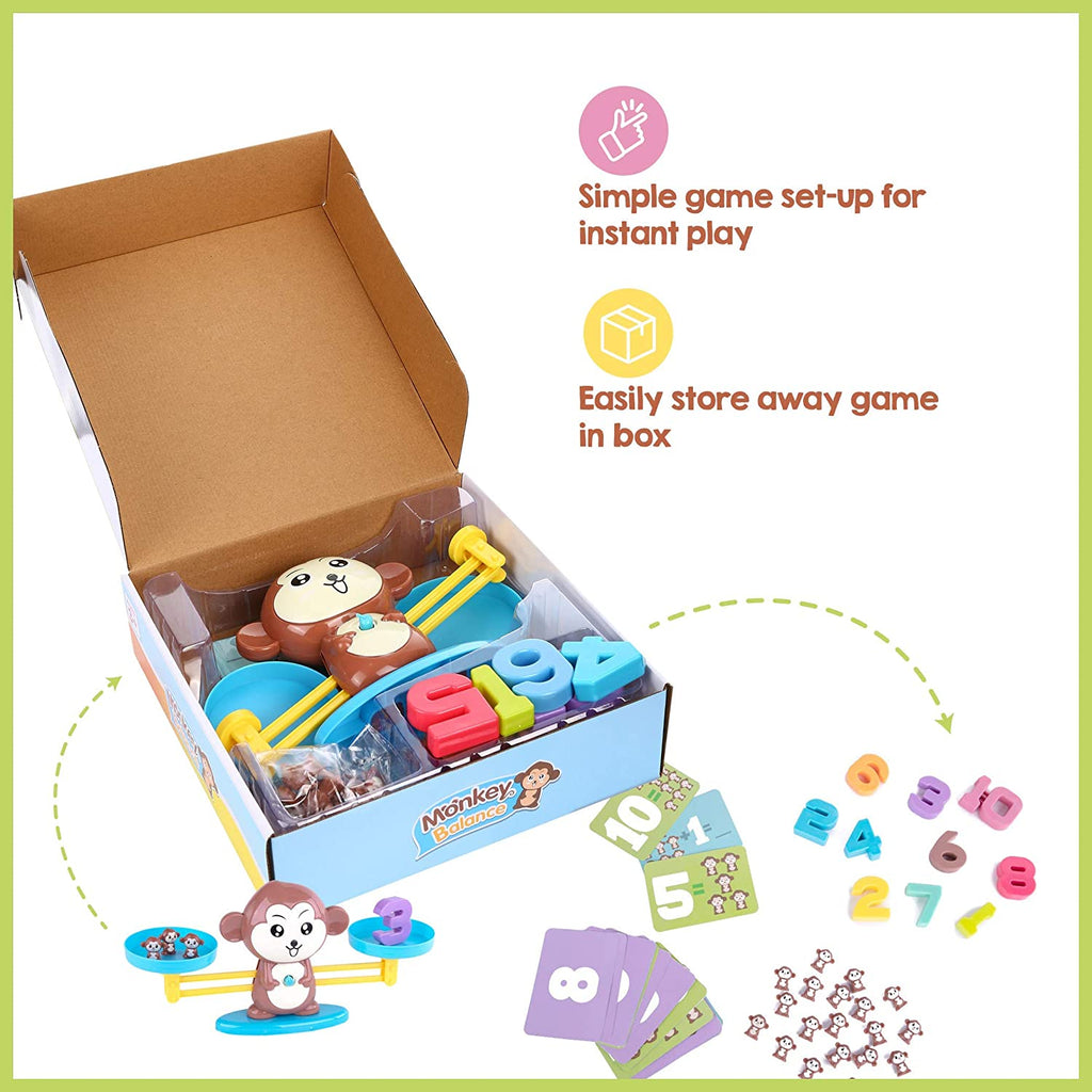 Monkey Balance Math Game Counting Toy 64 Pieces