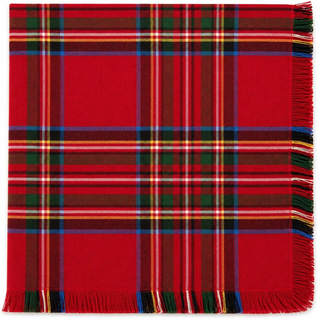 Fennco Styles Tartan Cotton Napkins, Set of 4