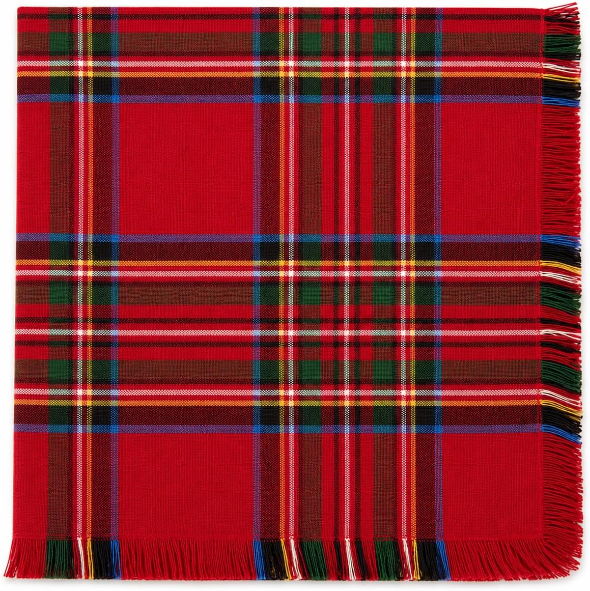 Fennco Styles Tartan Cotton Napkins, Set of 4