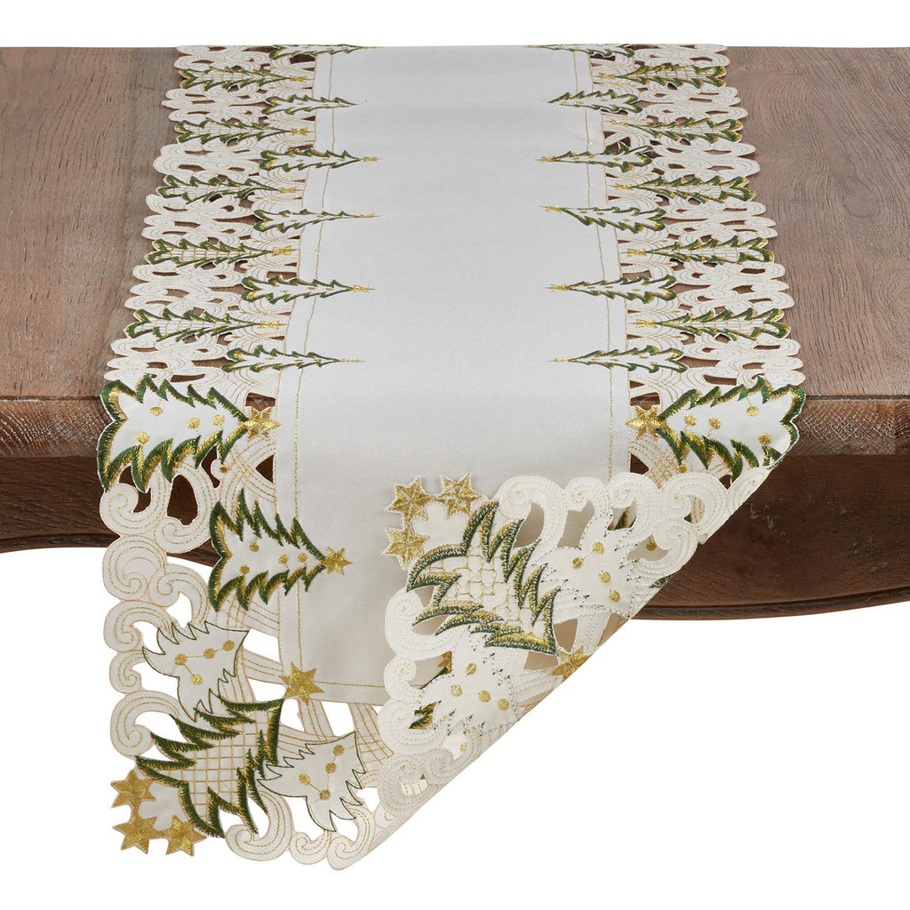 Fennco Styles Pandoro Christmas Tree Table Linen