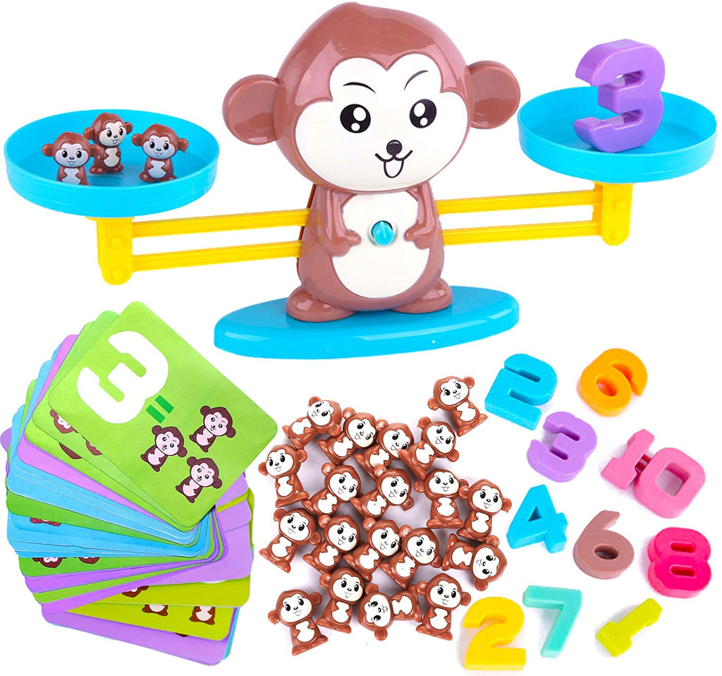 Monkey Balance Math Game Counting Toy 64 Pieces