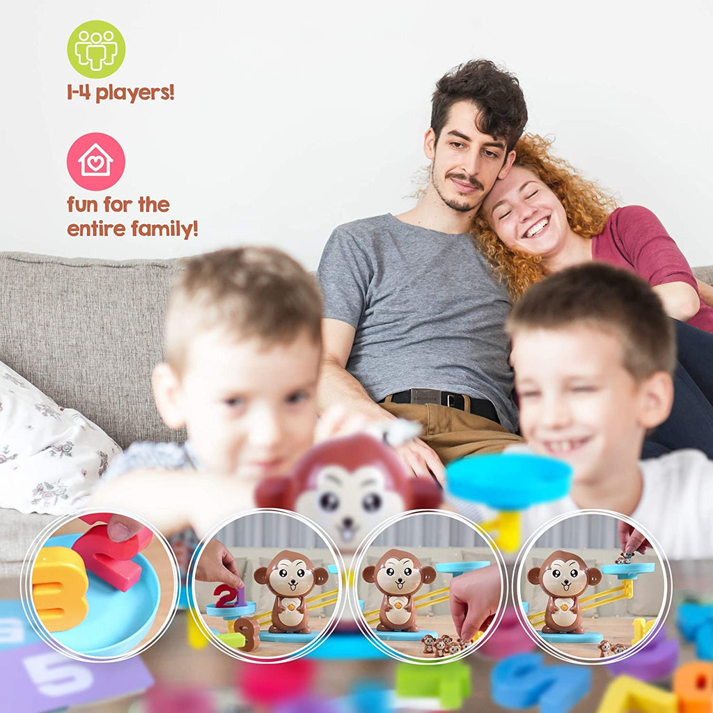 Monkey Balance Math Game Counting Toy 64 Pieces