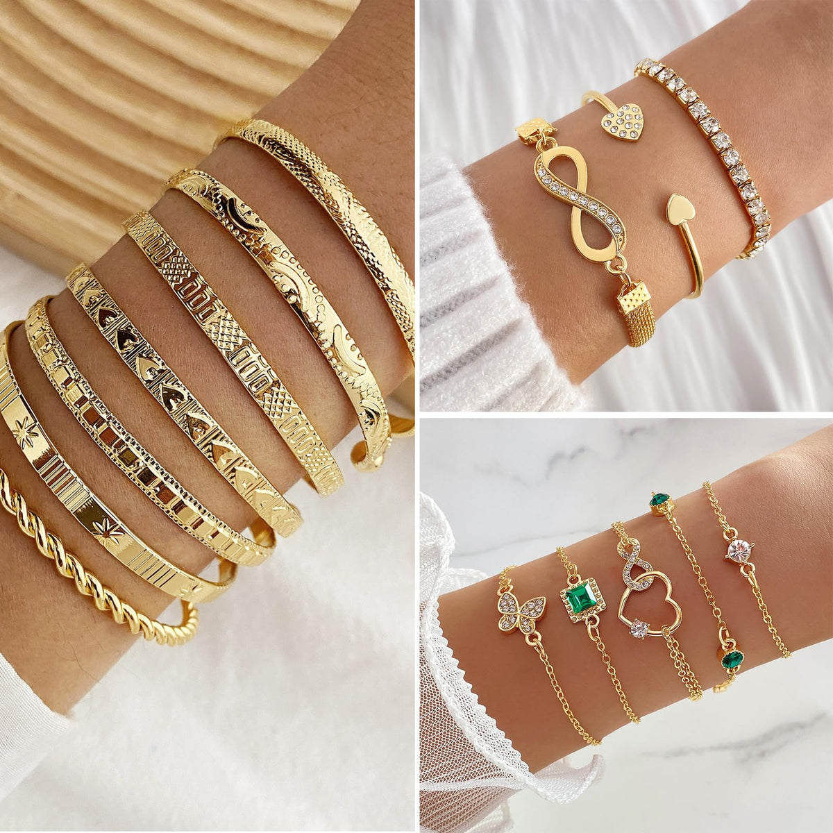 Gold-Tone Fashion Jewelry Set – Multiple Styles