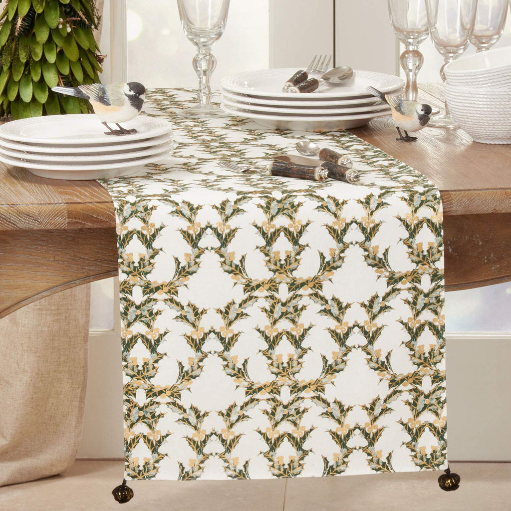 Fennco Styles Holiday Holly Berry Table