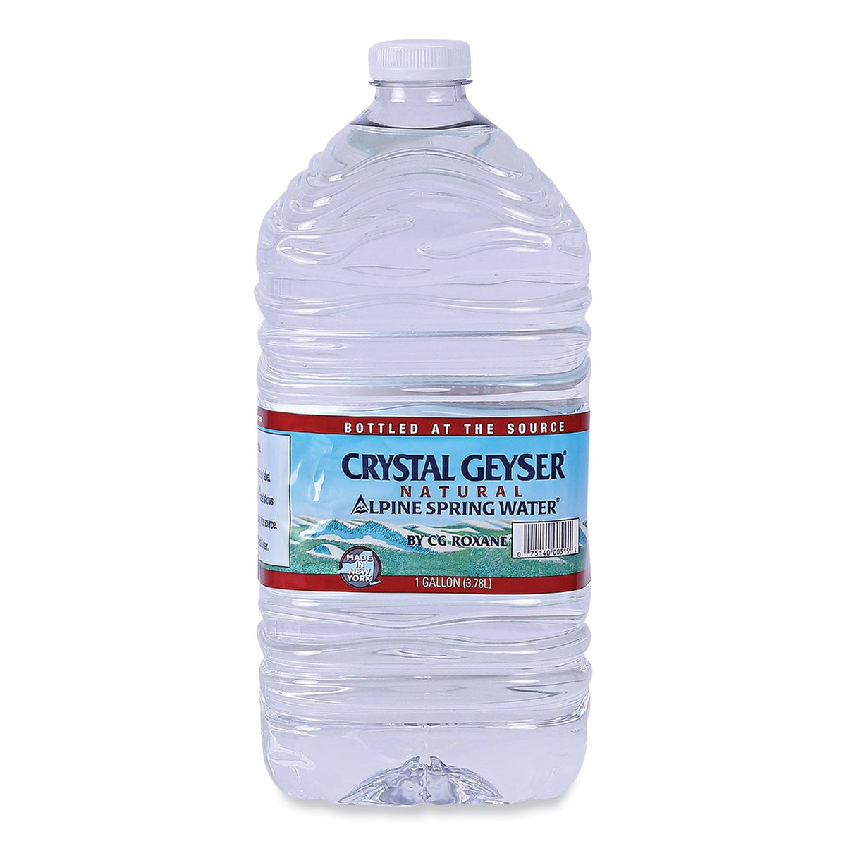 Crystal Geyser Alpine Spring Water, 1 Gal Bottle, 6/Case