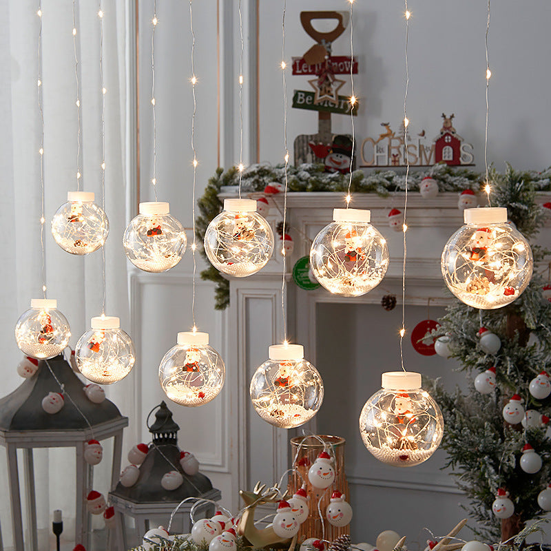 Christmas Wishing Ball String Lights, 10 Balls