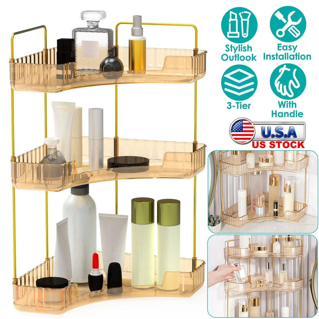 Bathroom Countertop Organizer 3 Tier Corner