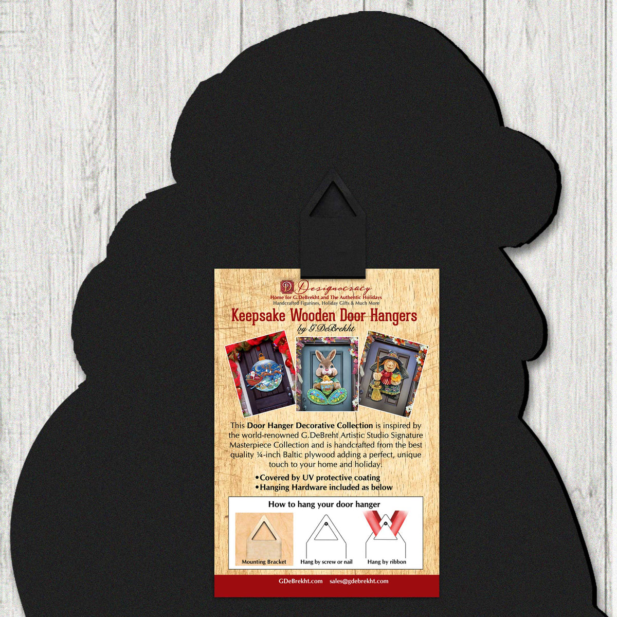 Handcrafted Thanksgiving Turkey Wooden Door Hanger