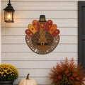 Handcrafted Thanksgiving Turkey Wooden Door Hanger