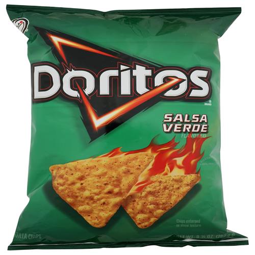 Doritos Tortilla Chips Salsa Verde, 9.25 Oz