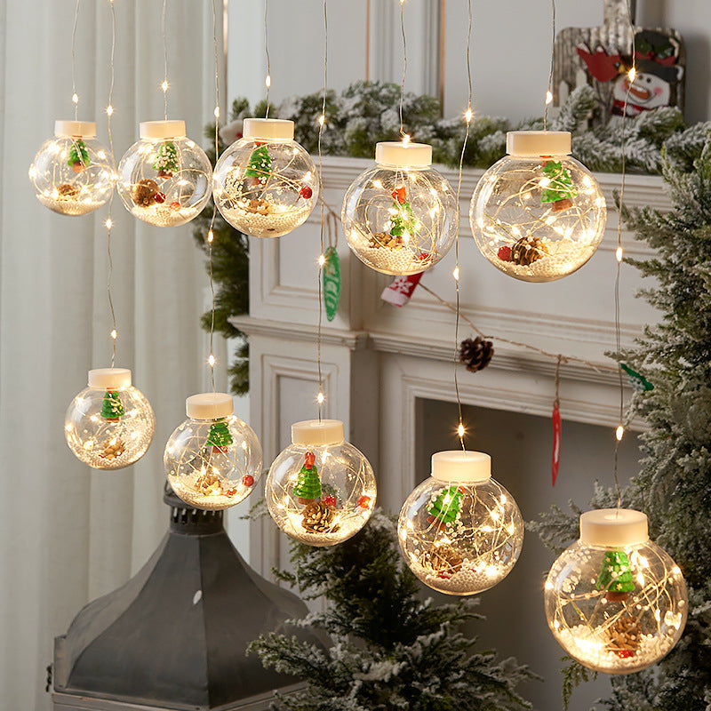 Christmas Wishing Ball String Lights, 10 Balls