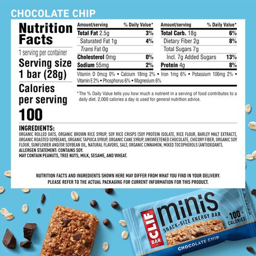 Clif Bar Minis 4G 20 Pack