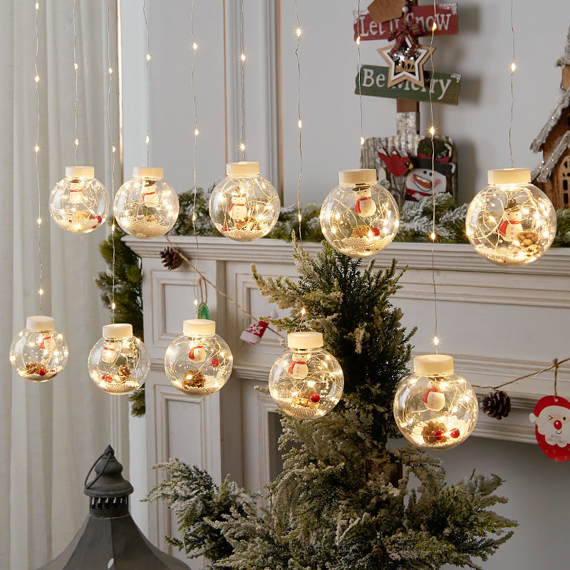Christmas Wishing Ball String Lights, 10 Balls