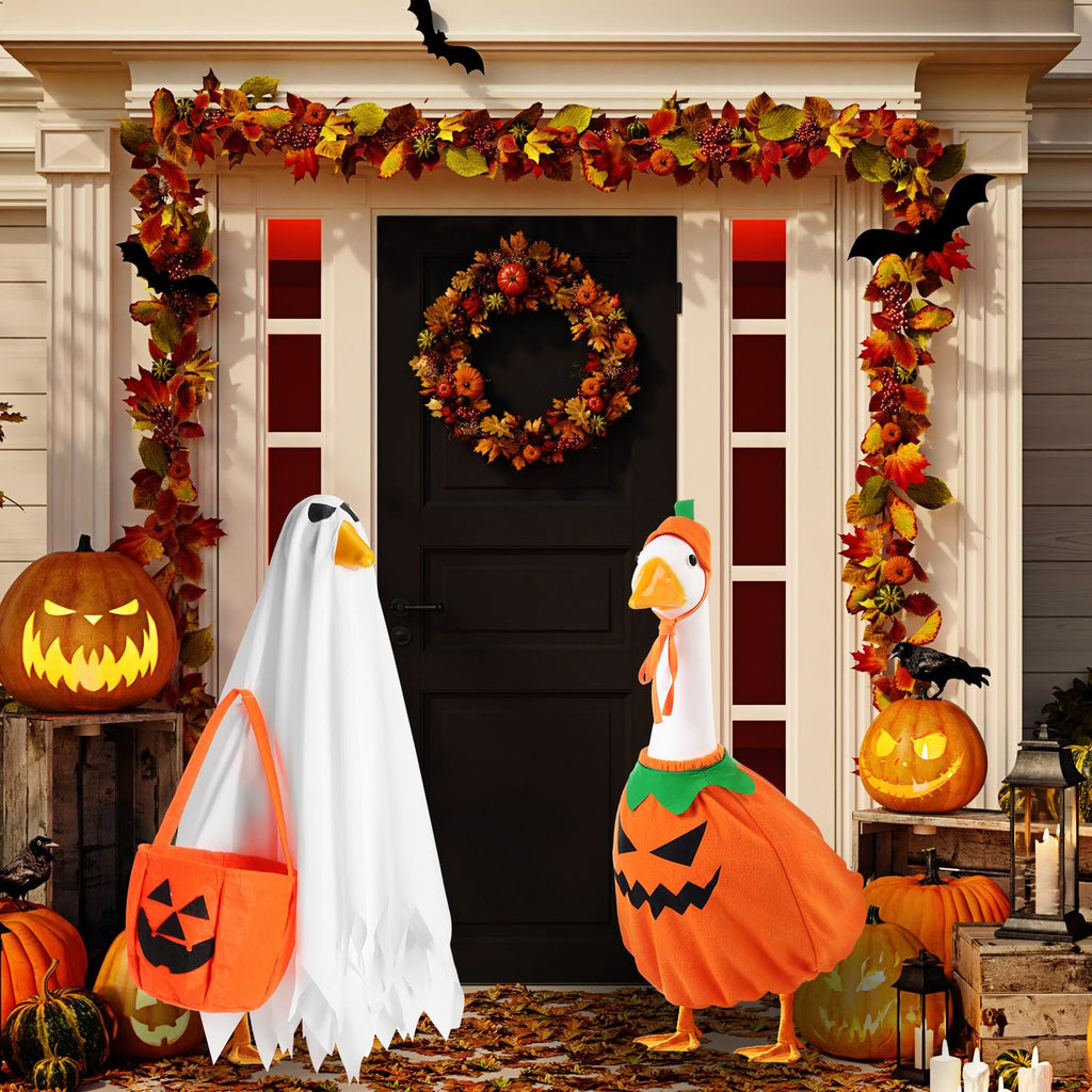 Halloween Costume for 23-in Porch Goose Statues