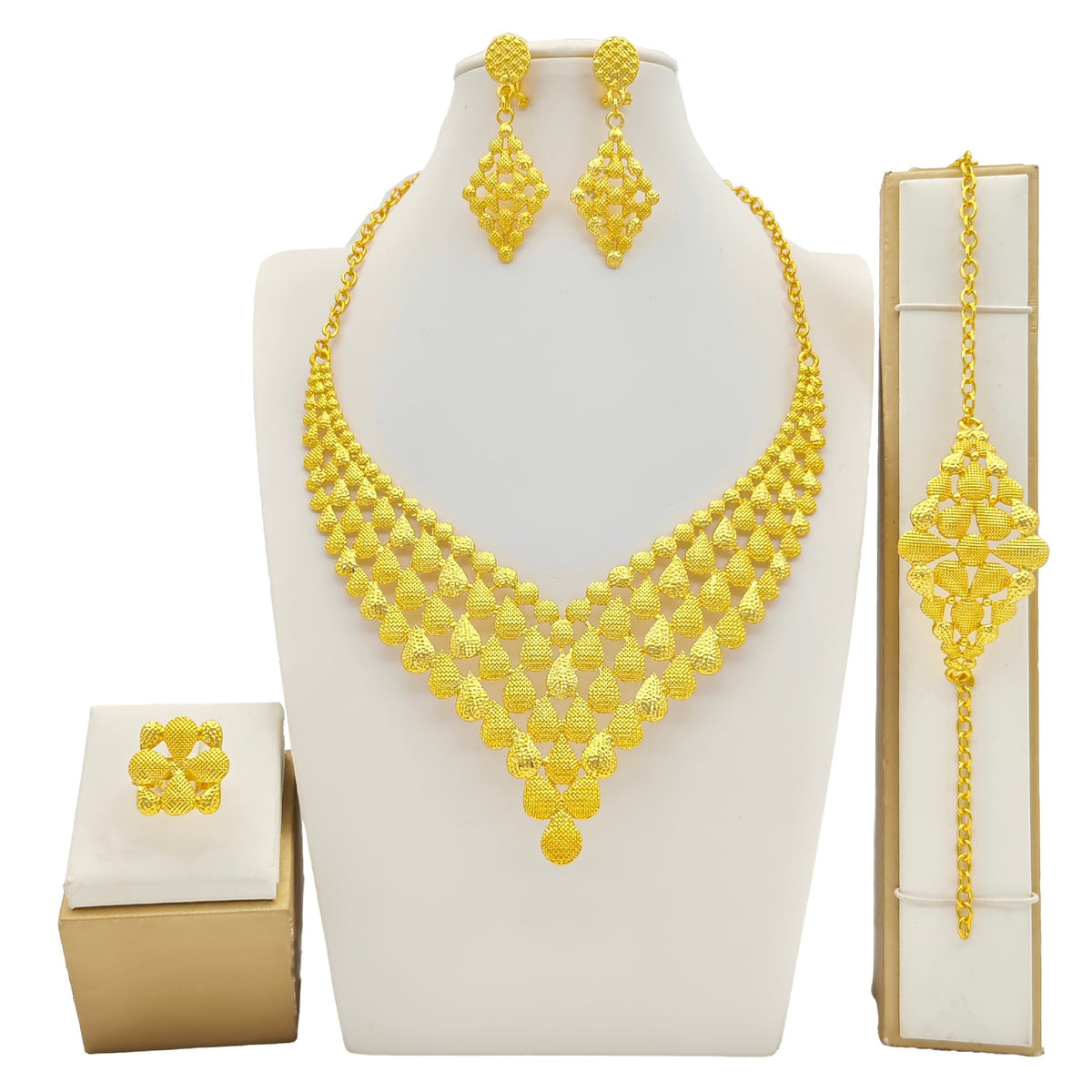 Women's Jewelry Suit Fashion Necklace Bracelet