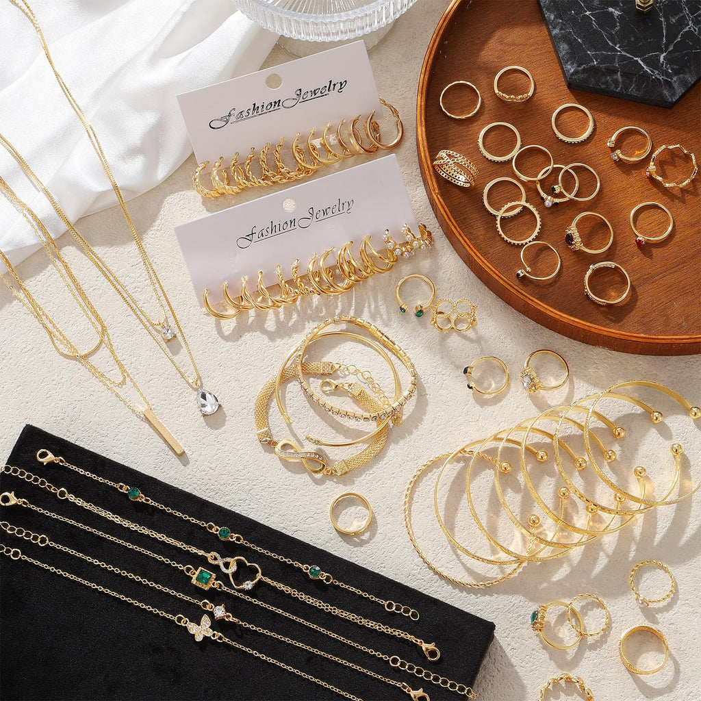Gold-Tone Fashion Jewelry Set – Multiple Styles