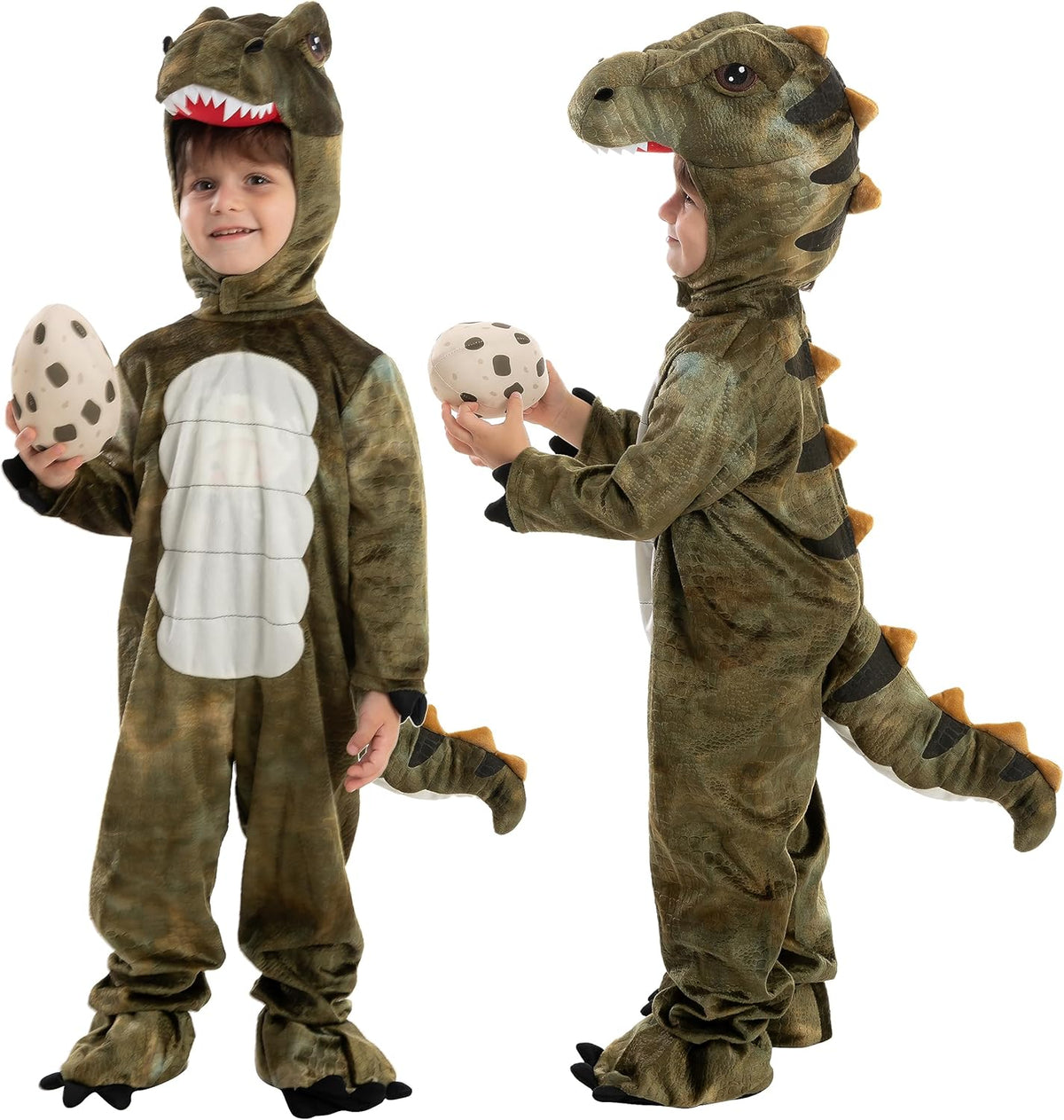 Kids' T-Rex Dinosaur Costume with Egg
