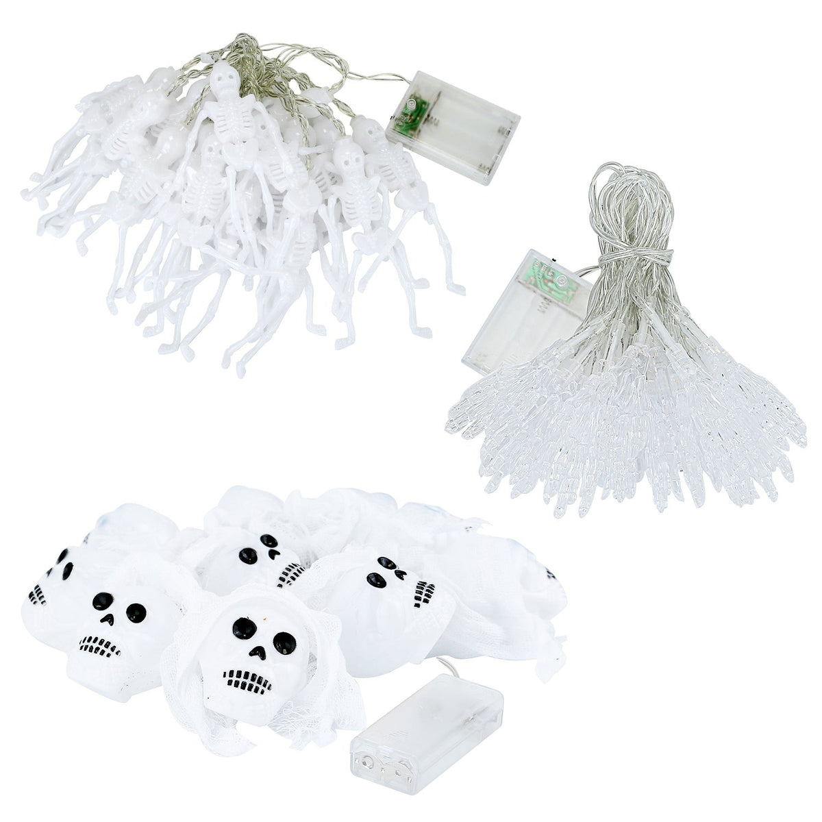 Halloween String Lights, 3-Piece Set, 50 LEDs