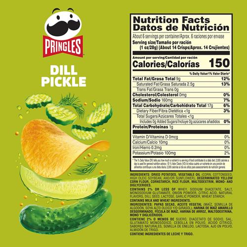 Pringles Potato Crisps Chips 5.5Oz 1 Can